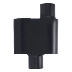 Floshine Universal Mufflers,Performance Automotive Exhaust Muffler，Single Chamber 2.25 inch inlet/2.25 inch outlet Black FH72441