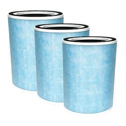 Nispira 4-in-1 True HEPA Activated Carbon Filter Replacement For Purezone Turbo Air Purifier PEAIRCYL 3 Packs