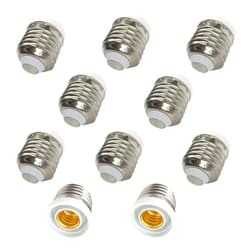 DZYDZR 10pcs E26/E27 to E12 Lamp Bulbs Sockets Adapter Converter Flame Retardant Material Used for Less Than 60W LED Lamp