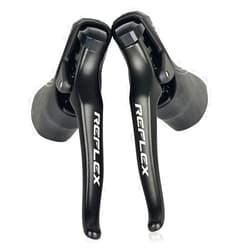 PZAMA SENSAH Road Bike Gear Lever 2 x 8/2 x 9/2 x 10/2 x 11 Speed Shifters & Gear Cable Brake Bicycle Front Derailleur Compatible with Shimano