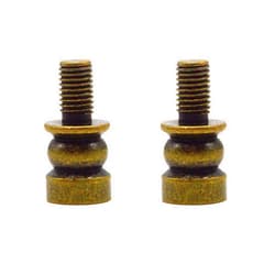 ECUDIS Lamp Shade Risers Lamp Finial Extender, 2 Pack (Antique Brass, 0.5 Inch)