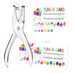 ONEDONE Punch Cards 200 PCS Punch Cards for Classroom Incentive Awards Punch Cards for Kids Students Teachers Home Classroom School Business Loyalty Card - 3.5