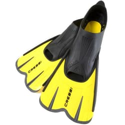 Cressi Adult Short Light Swim Fins with Self-Adjustable Comfortable Full Foot Pocket - Perfect for Traveling - Agua Short: Made in Italy