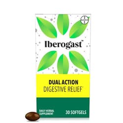 Iberogast Softgels, Herbal Relief of Stomach Upsets: Occasional Indigestion, Bloating, Gas, Nausea, Upset Stomach; 6-Herb Blend with Iberis Amara, Peppermint, Licorice, Lemon Balm; 30ct