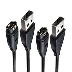 AODE Garmin Fenix 6 6S 6X Pro Sapphire Charger 2Pack, Ankey Charger Cable for Garmin Fenix 5 5S 5X Plus, Forerunner 935 945 45 45S 245, Approach S10 S40 S60 X10, Quatix 5 Sapphire, Vivoactive 3 4 4S