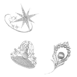 Levmoudra Rhinestone Brooches Pin for Women Men Fashion Crystal Delicate Leaf Brooch Lapel Pins Elegant Dress Accessories