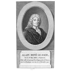 Posterazzi Alain Rene Lesage N(1668-1747) French Novelist And Playwright Line Engraving French 18Th Century Poster Print by (24 x 36)