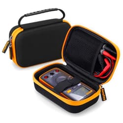 Kingsung Hard Storage Travel Case for Fluke 101/106/107 Handheld Digital Multimeter, EVA Drop-Resistant Meter Case(Only Case)
