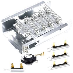 Romalon 279838 Dryer Heating Element for Whirlpool Kenmore Maytag Amana Roper Dryer Washer with 3392519 Dryer Thermal Fuse & 3977767 Thermostat Fuse by Romalon