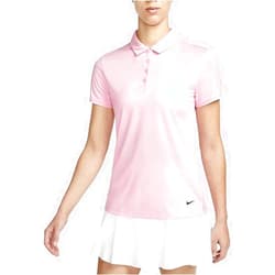 Nike Women's Dri-FIT Victory Short Sleeve Solid Golf Polo, Pink, XX-Large