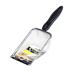 REPTI ZOO Reptile Sand Stainless Steel Fine Mesh Reptile Substrate Metal Sand Shovel Terrarium Substrate Long-Lasting Litter Cleaner Corner Scoop