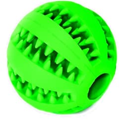 SunGrow Teething Treat Chew Ball for Rabbit, Ferret, Guinea Pig, Puppy, Kitten Tooth Clearing Puzzle Treat Dispenser, Aquarium Fish Bloodworm & Snack Holder, 2.75 inches