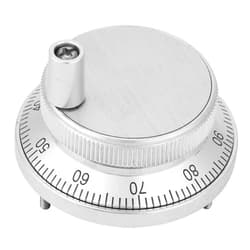 Garosa 5V 4 Terminal Manual Pulse Generator CNC Electronic Handwheel 60mm CNC Hand Wheel Rotary Knob Encoder with Handle for CNC Mill Router Control System