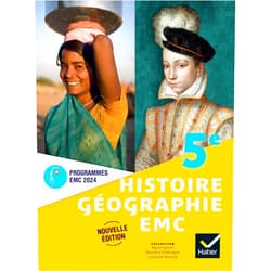 French Edition by Martin Ivernel (Author), Kevin Labiausse (Author), Matthieu Lecoutre (Author), Wanda Ory-Lecoutre (Author), Marion Raton (Author), Gilles Sinicropi (Author), Nicolas Smaghue (Author), Marie-Anne Vandroy-Schaumasse (Author), Véronique Ziegler (Author), Benjamin Villemagne (Author), Laurianne Renauld (Author), Anaïs Berg (Author), Michel Beshara (Author), Armand Bruthiaux (Author), Florent Denéchère (Author), Hayat El Kaaouachi (Author), Jérémy Faure (Author) & 13 more Histoire-Géographie-EMC 5e - Ed. 2024 - Livre élève