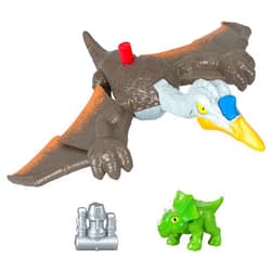 Fisher-Price Imaginext Jurassic World Dinosaur Toy Soaring Quetzal Figure Set for Pretend Play Preschool Kids Ages 3+ Years