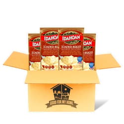 GOOD FOR MY HOME Instant Mashed Potatoes Bundle. Includes Four Packs of 4 Oz each Loaded Baked Mashed Potato Mix. Gluten Free and No Artificial Flavors. Ideal Meal with Turkey, Steak, Vegetables and More. + GFMH Box!