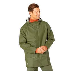 Helly-Hansen Workwear Mandal Adjustable Waterproof Jackets for Men - Heavy Duty Comfortable PVC-Coated Protective Rain Coat