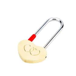 VerRich Single Heart Shaped Padlock for Lovers Wedding 3.5
