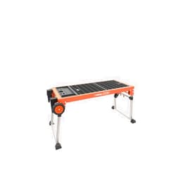OmniTable Disston OmniTable Max Heavy Duty Portable Workbench Worktable Scaffold Creeper Dolly with Easy-to-use Adjustable Legs. Table Holds up to 440Lbs