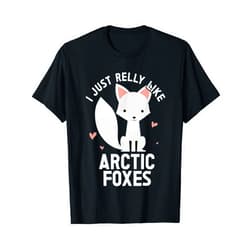 Arctic Fox Costume For Girls & Kids Arctic Fox Artic Animals Cute Artic Fox Lover Pajamas T-Shirt