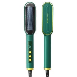 Bvcewilty Hair Straightening Brush, Negative Ion Hair Straightener Styling Comb, Suitable for Quick Emergency Styling, Software Upgrade, More Convenient Operation Help You Solve Frizzy Hair