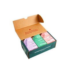 Crate 61 Organics Handmade in Canada, Plant Based Cold Process Natural Bar Soap, With Premium Essential Oils, Dry Skin, Pack of 6 (Most Popular)