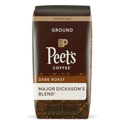 Peet's Coffee Major Dickason's Blend, Dark Roast Ground Coffee, 18 oz