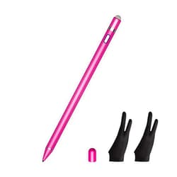 SOCLLLife Active Stylus Pen with Stylus Glove 2 Pack - Support Palm Rejection for All Touch Screens, SOCLLLife High Precise Digital Pencil for A-pple i-Phone, i-Pad Air/Pro/Mini, Android Phone, Tablet/Sam-Sung