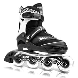 Ruthfot Adjustable Inline Skates for Boys and Girls with Full Light Up Wheels, Outdoor Rollerskates for Kids and Women