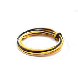 The Art Of Tone Guitar Wire, Hookup Wire, Gavitt Cloth Wire, 22awg Stranded Copper Wire, 3 feet of Each Color Black/White Pushback Wire for Electric Guitar and Other Instruments