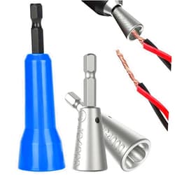 Valkynos Wire Twister Tool for Drill, Wire Nut Twister, 3 Pieces Drill Wire Twister Tool for Connector Wire Twisting Tool with 1/4