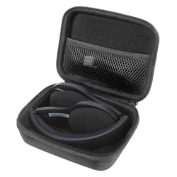 WGear Headset Case for Logitech H800 Bluetooth Wireless Headset and Plantronics PLNAUDIO478 Stereo USB Headset, Strong Semi hard case, mesh pocket for cable & accessories, detachable wrist strap