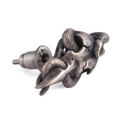 Forobb Skull Stud Earring 925 Sterling Silver Handcrafted Gothic Rock Punk Diablo Biker Retro [Crow 60103]