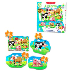 The Learning Journey: My First Puzzle Sets 4-In-A-Box Farm – Farm-Themed Puzzle Sets - Educational Toddler Toys & Activities for Children Ages 2-5