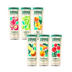Zevia Organic Sugar Free Iced Tea, Tea Refresher Variety Pack, 12 Ounce Cans (Pack of 12)