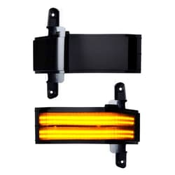 Astra Depot USA LED Dynamic Amber Side Tow Mirror Marker Light Sequential Turn Signal Lights Compatible with Chevy Silverado GMC Sierra 1500 2500HD 3500HD (Smoke Lens)