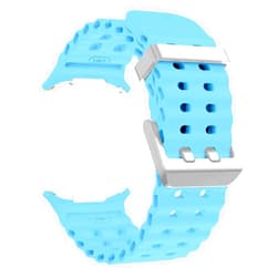 FUKUZL Silicone Strap For Samsung watch ultra 47mm Bracelet No Gaps Sport two-tone Band for Galaxy 7 ultra watchband straps