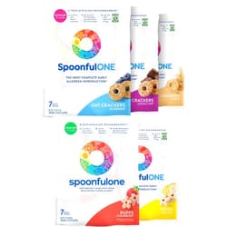 SpoonfulONE Food Allergen Introduction Puffs and Crackers | Smart Feeding Snack for a Toddler or Baby 12+ Months | Certified Organic (Variety Puffs 14 Pack + Variety Crackers 21 Pack)