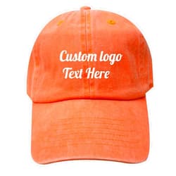 INK STITCH Ps1400 Unisex Pastel Stitching Embroidery Custom Logo Text Cotton Baseball Caps