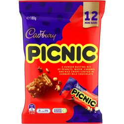Cadbury Picnic 12 Pack Treat Size (Made in Australia)