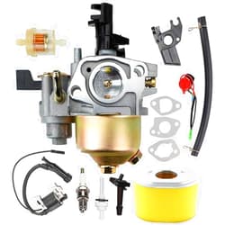 LEIMO KPARTS GX160 GX200 Carburetor with 17210-ZE1-517 Air Filter Tune Up Kit for Honda GX120 GX140 GX 160 GX168 GX200 5HP 5.5HP 6.5HP Engine