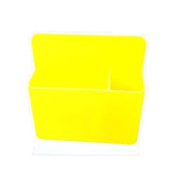 OPTSPTOY 1 Pack Magnetic Marker Holder, Dry Erase Marker Holder Chalk Pen Storage Organizer for Whiteboard/Blackboard, Fridge/Regrigerator, Metal Locker, and Cabinet, (Yellow)