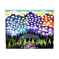 Peakquest Northeast 111 Hiking Challenge Scratch Off/NY'S High Peaks/Vermont/NH 48 4,000 footers/Maine/peakquest/Hiking Supplies and Accessories/ 11x14