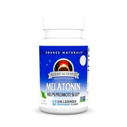 Source Naturals Melatonin, Sleep Supplement, 2.5 mg - 240 Peppermint Flavored Lozenges