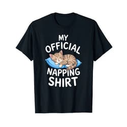 Snoozing Cat Apparel Co. Sleepy Kitten - My Official Napping T-Shirt