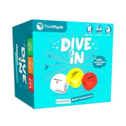 ThinkPsych 400+ Family Conversation Starters Dice & Card Game - Conversation Cards for Ages 6-99 - Best Family Games for Kids and Adults