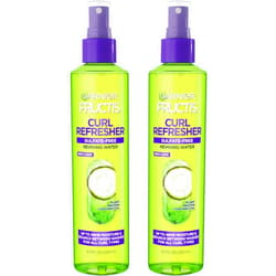 Garnier Fructis Curl Refresher Reviving Water Spray, Sulfate Free, 8.5 Fl Oz, 2 Count (Packaging May Vary)