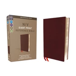 By Zondervan (Author) NIV, Reference Bible, Giant Print, Bonded Leather, Burgundy, Red Letter, Comfort Print