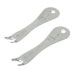 RLECS 2PCS Multifunction Removal Metal Handy Tool Kit Acoustic Guitar Bridge Pins Puller Peg Remover String Peg Extractor Removal Pulling Tool Guitar Nailer (Bright Silver)