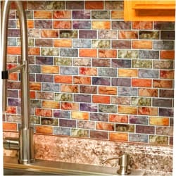 Art3d 10-Piece Peel & Stick Kitchen/Bathroom Backsplash Tiles, 12